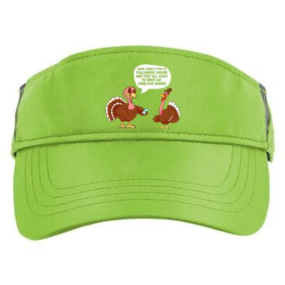 Funny Thanksgiving Cute Lil Turkey Boys Gifts Adult Drive Performance Visor