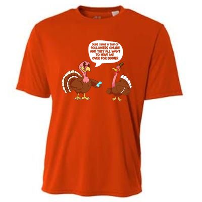 Funny Thanksgiving Cute Lil Turkey Boys Gifts Cooling Performance Crew T-Shirt