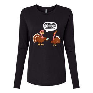 Funny Thanksgiving Cute Lil Turkey Boys Gifts Womens Cotton Relaxed Long Sleeve T-Shirt