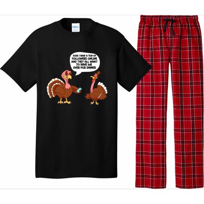 Funny Thanksgiving Cute Lil Turkey Boys Gifts Pajama Set