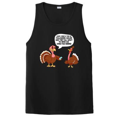 Funny Thanksgiving Cute Lil Turkey Boys Gifts PosiCharge Competitor Tank