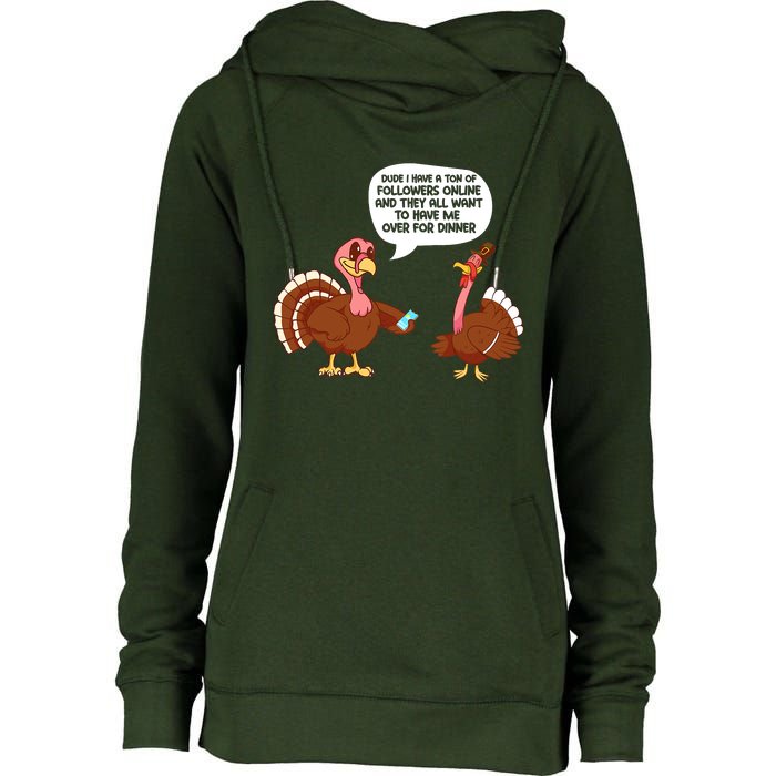 Funny Thanksgiving Cute Lil Turkey Boys Gifts Womens Funnel Neck Pullover Hood