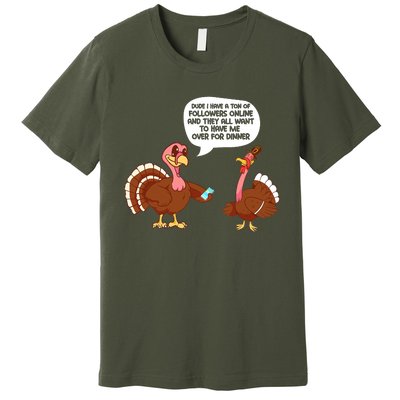 Funny Thanksgiving Cute Lil Turkey Boys Gifts Premium T-Shirt