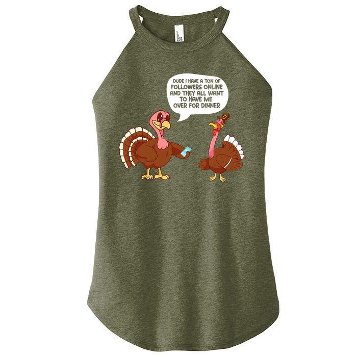 Funny Thanksgiving Cute Lil Turkey Boys Gifts Women's Perfect Tri Rocker Tank