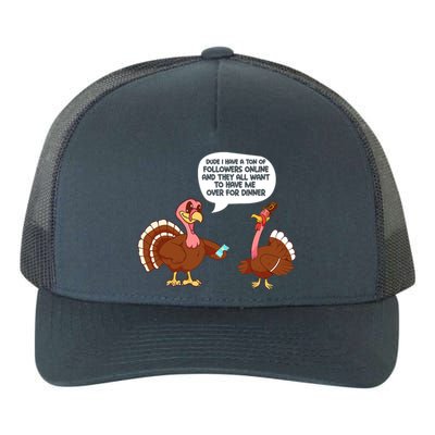 Funny Thanksgiving Cute Lil Turkey Boys Gifts Yupoong Adult 5-Panel Trucker Hat