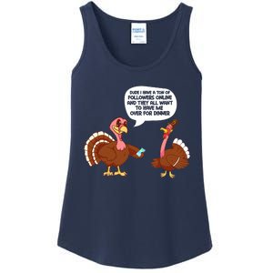 Funny Thanksgiving Cute Lil Turkey Boys Gifts Ladies Essential Tank