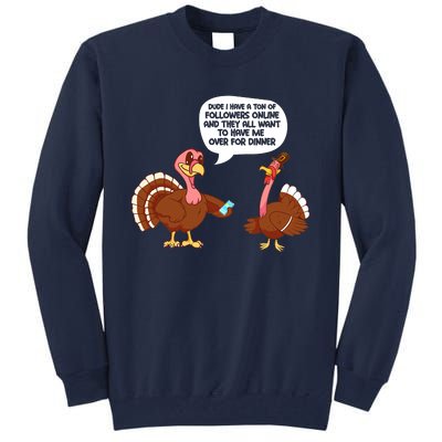 Funny Thanksgiving Cute Lil Turkey Boys Gifts Tall Sweatshirt