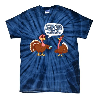 Funny Thanksgiving Cute Lil Turkey Boys Gifts Tie-Dye T-Shirt