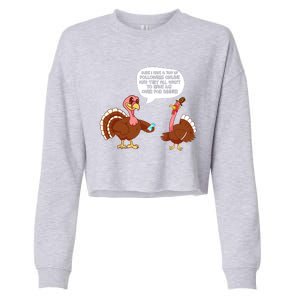 Funny Thanksgiving Cute Lil Turkey Boys Gifts Cropped Pullover Crew