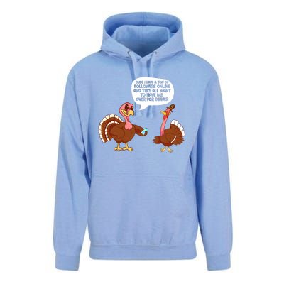 Funny Thanksgiving Cute Lil Turkey Boys Gifts Unisex Surf Hoodie