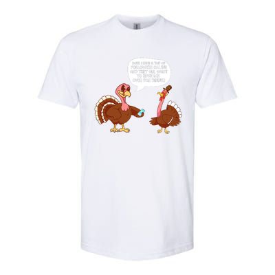 Funny Thanksgiving Cute Lil Turkey Boys Gifts Softstyle CVC T-Shirt