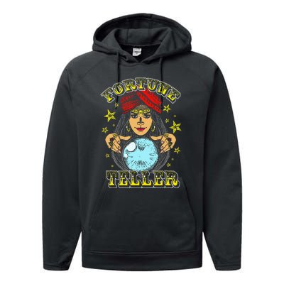 Fortune Teller Costume Circus Staff Vintage Carnival Theme Performance Fleece Hoodie