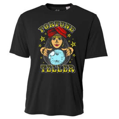 Fortune Teller Costume Circus Staff Vintage Carnival Theme Cooling Performance Crew T-Shirt