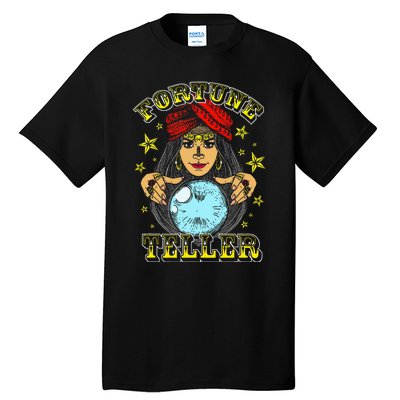 Fortune Teller Costume Circus Staff Vintage Carnival Theme Tall T-Shirt