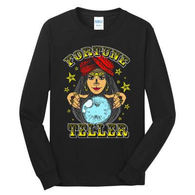 Fortune Teller Costume Circus Staff Vintage Carnival Theme Tall Long Sleeve T-Shirt