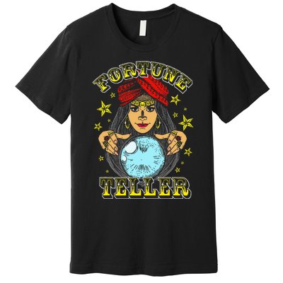 Fortune Teller Costume Circus Staff Vintage Carnival Theme Premium T-Shirt