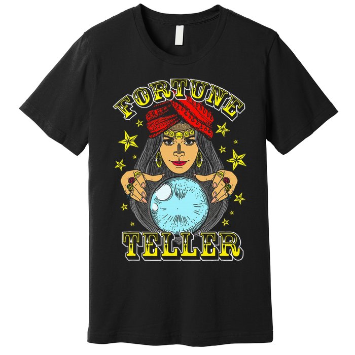 Fortune Teller Costume Circus Staff Vintage Carnival Theme Premium T-Shirt