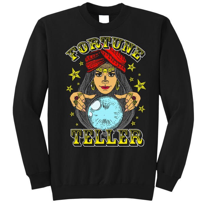 Fortune Teller Costume Circus Staff Vintage Carnival Theme Tall Sweatshirt