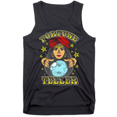 Fortune Teller Costume Circus Staff Vintage Carnival Theme Tank Top