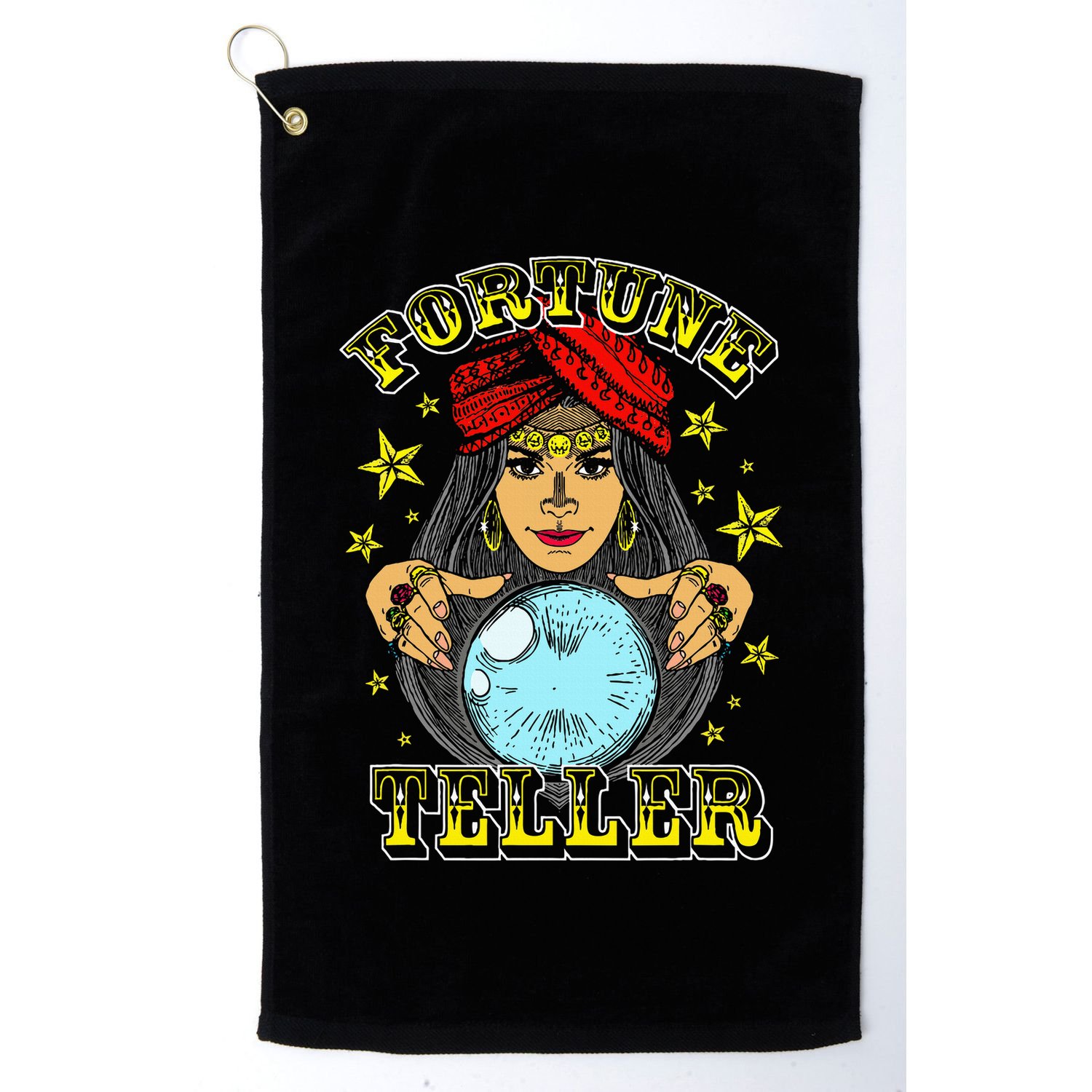 Fortune Teller Costume Circus Staff Vintage Carnival Theme Golf Towel