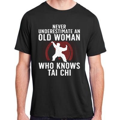 Funny Tai Chi Design For Women Grandma Martial Arts Lovers Adult ChromaSoft Performance T-Shirt