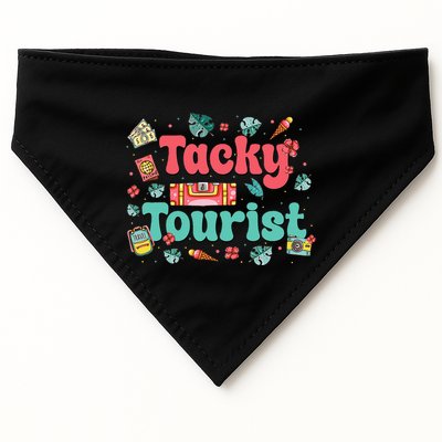 Funny Tourist Costume Tie Dye Tacky Traveler Tacky Tourist Gift USA-Made Doggie Bandana