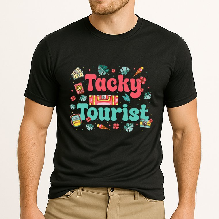 Funny Tourist Costume Tie Dye Tacky Traveler Tacky Tourist Gift Cooling Performance Crew T-Shirt