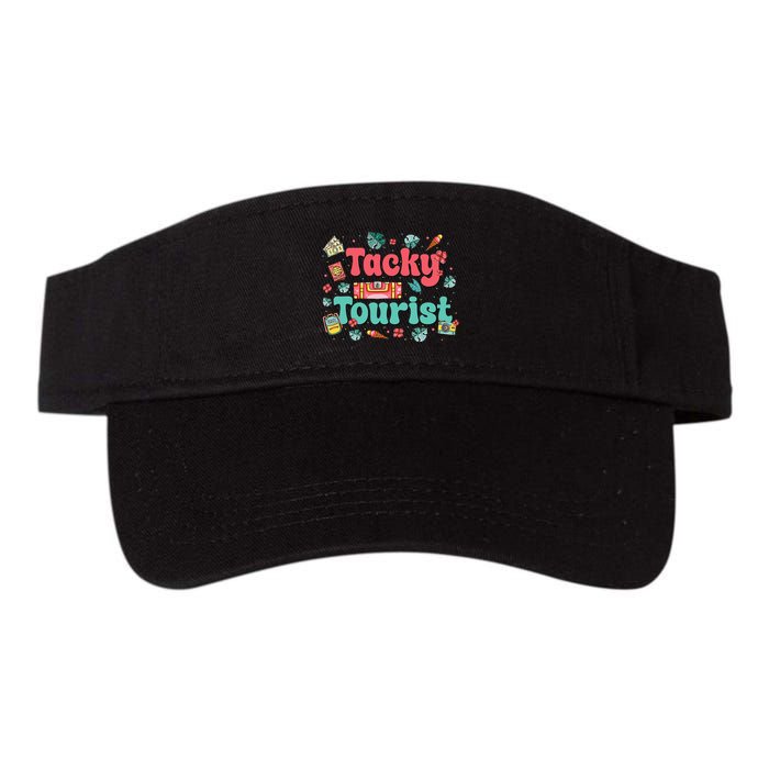 Funny Tourist Costume Tie Dye Tacky Traveler Tacky Tourist Gift Visor