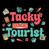 Funny Tourist Costume Tie Dye Tacky Traveler Tacky Tourist Gift Visor