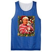 Funny Trump Christmas For Cat Lovers Ugly Xmas Cute Gift Mesh Reversible Basketball Jersey Tank