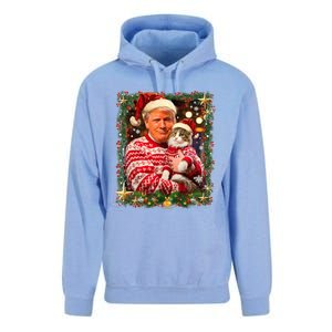 Funny Trump Christmas For Cat Lovers Ugly Xmas Cute Gift Unisex Surf Hoodie