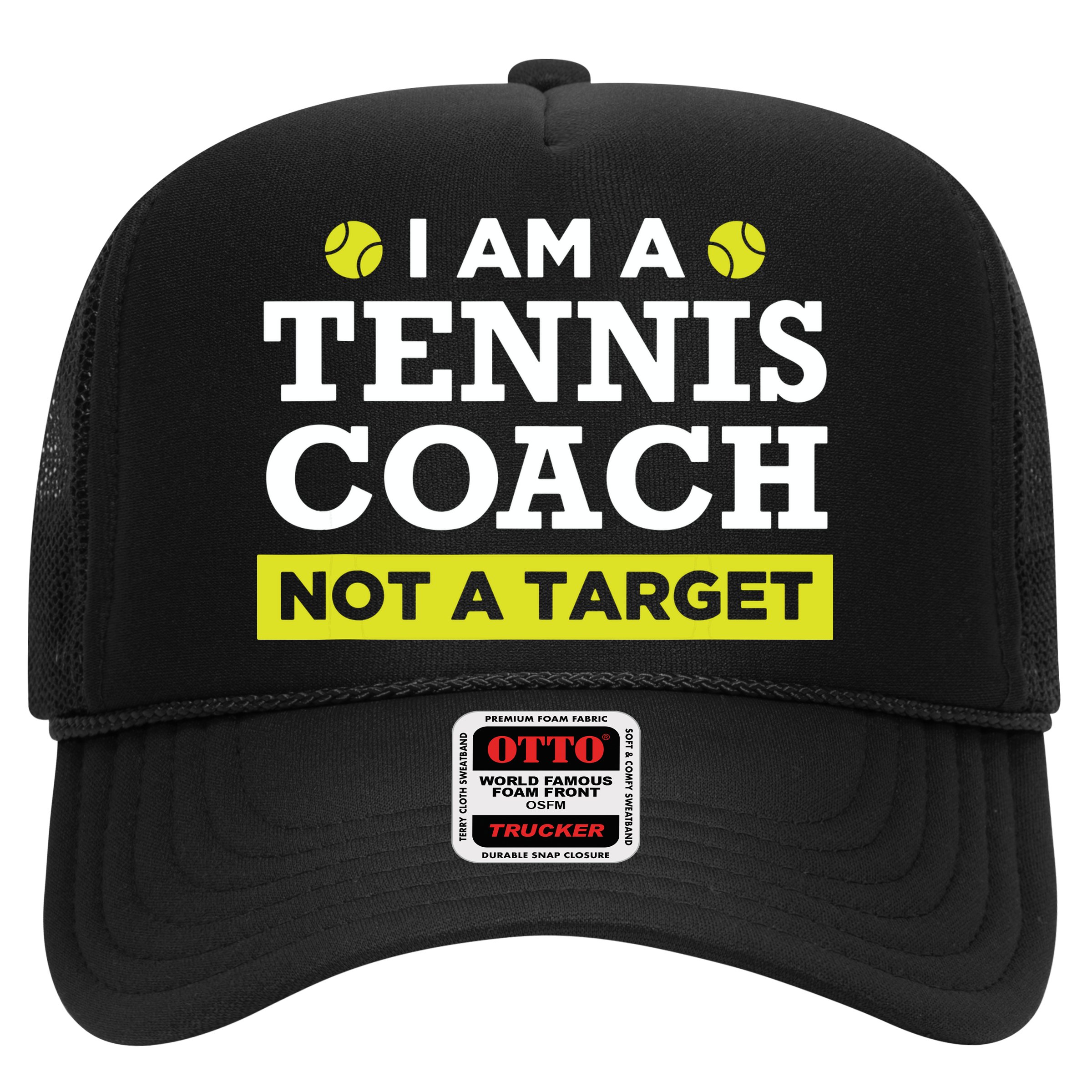 Funny Tennis Coach Gift Not A Target Hat