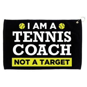 Funny Tennis Coach Gift Not A Target Grommeted Golf Towel