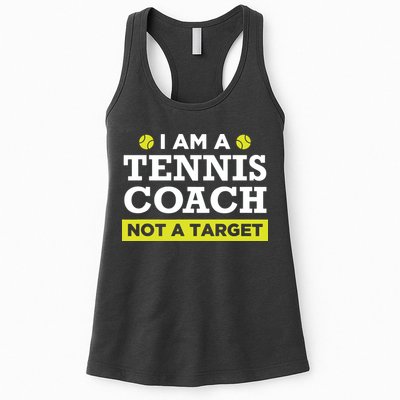Funny Tennis Coach Gift Not A Target Womens Tank Top