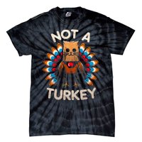 Funny Thanksgiving  Cat Not A Turkey  Tie-Dye T-Shirt