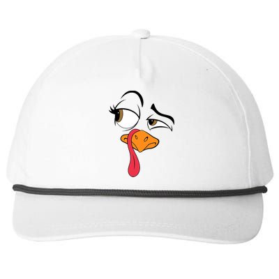 Funny Turkey Cool Turkey Thanksgiving Costume Snapback Five-Panel Rope Hat