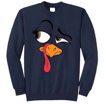 Funny Turkey Cool Turkey Thanksgiving Costume Tall Sweatshirt