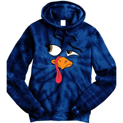 Funny Turkey Cool Turkey Thanksgiving Costume Tie Dye Hoodie