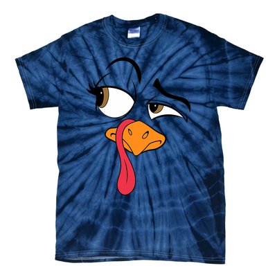 Funny Turkey Cool Turkey Thanksgiving Costume Tie-Dye T-Shirt