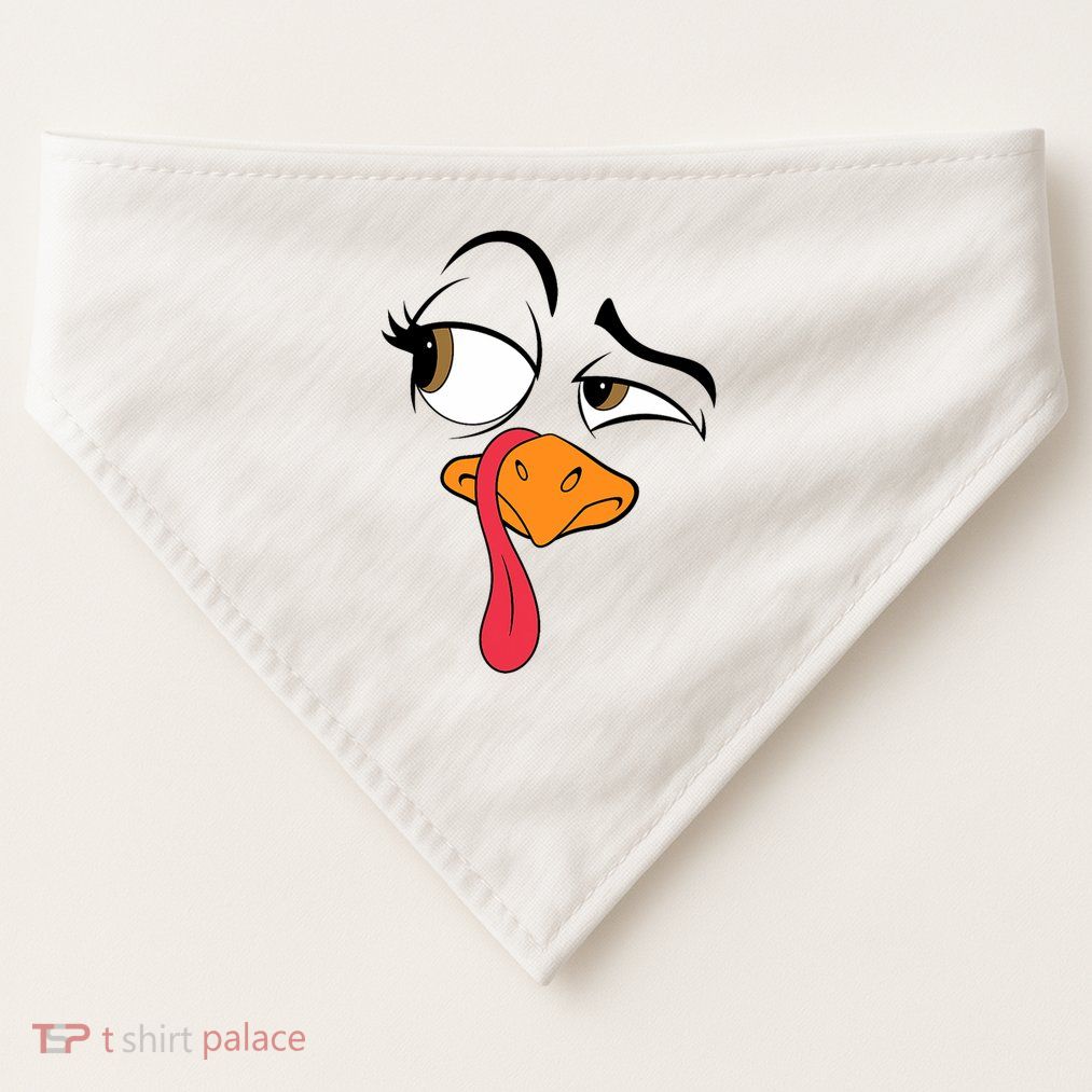Funny Turkey Cool Turkey Thanksgiving Costume USA-Made Doggie Bandana