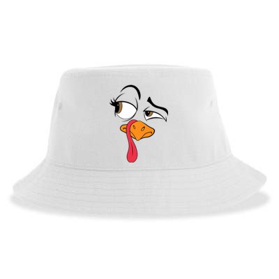 Funny Turkey Cool Turkey Thanksgiving Costume Sustainable Bucket Hat