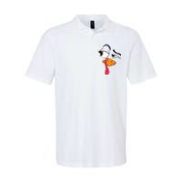 Funny Turkey Cool Turkey Thanksgiving Costume Softstyle Adult Sport Polo