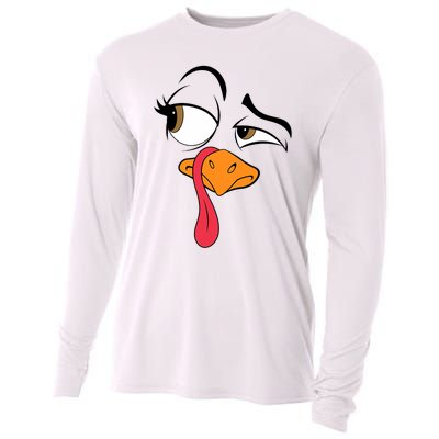 Funny Turkey Cool Turkey Thanksgiving Costume Cooling Performance Long Sleeve Crew