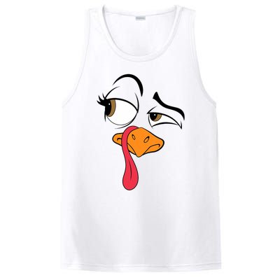 Funny Turkey Cool Turkey Thanksgiving Costume PosiCharge Competitor Tank