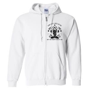 Funny Time Cast A Spell On You Cute Yoga Full Zip Hoodie