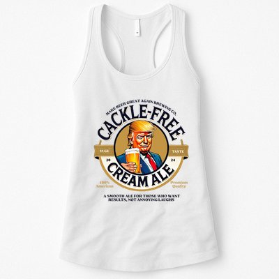 Funny Trump Cackle Free Cream Ale Beer Pun Womens Tank Top