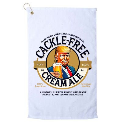 Funny Trump Cackle Free Cream Ale Beer Pun Golf Towel