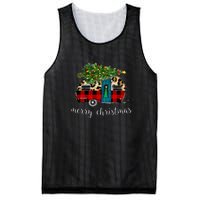 Funny Truck Camping Camper Christmas Buffalo Plaid Leopard Gift Mesh Reversible Basketball Jersey Tank