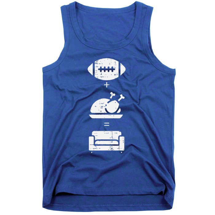 Football Turkey Couch Thanksgiving Sports Tank Top