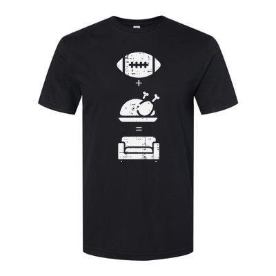 Football Turkey Couch Thanksgiving Sports Softstyle CVC T-Shirt